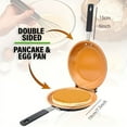 thumbnail image 4 of 1pc Steel Double Pan, The Perfect Pancake Maker, Nonstick Easy To Flip Pan, Double Sided Frying Pan For Fluffy Pancakes, Omelets, Cooking Eggs Frittatas & More! Pancake Pan Dishwasher Safe Large, Cook, 4 of 4