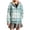 Blue-E, variant on Womens Plaid Jackets Hooded Full Zip Drawstring Outwear Casual Loose Thermal Fall Winter Cardigan With Pockets (XL, Blue-A)