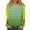 02-Green, variant on DJskiyers 3/4 Sleeve Tops for Women Striped Crewneck Casual Shirts Fitness Summer Blouses Trendy Comfort Tshirt