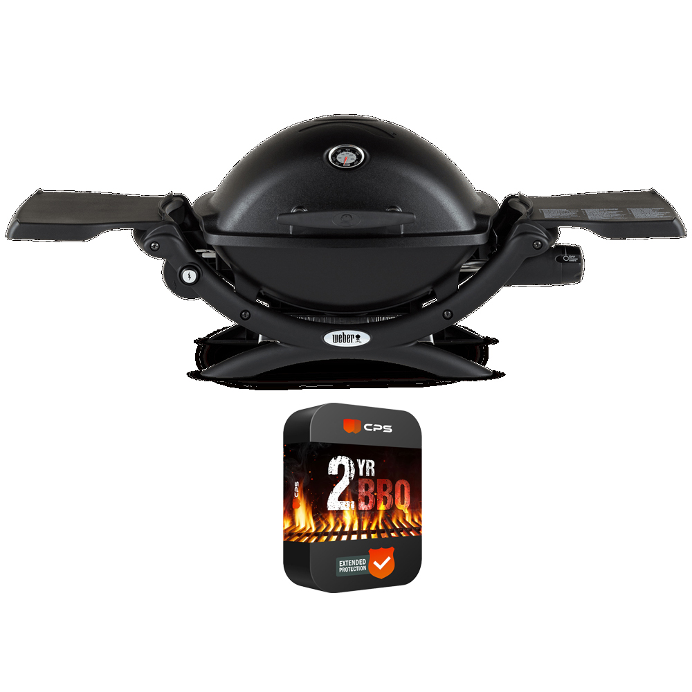 er 51010001 Q1200 Liquid Propane Portable Grill Black Bundle with
