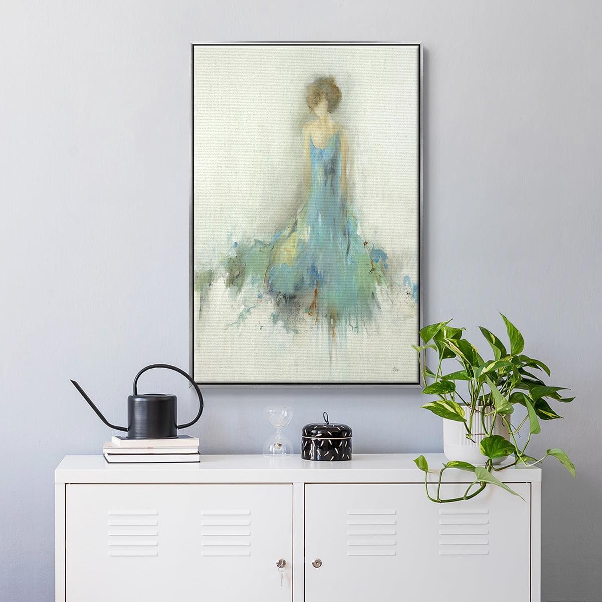 Reflection on You Framed Premium Gallery Wrapped Canvas - Ready to Hang - 17 x 25 - Silver Floating Frame