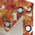 thumbnail image 5 of Ambesonne Poppy Flower Grommet Curtain, Hand Paint Blossoms, 50" x 63", Orange and Vermilion, 5 of 6