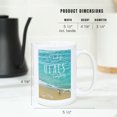 thumbnail image 5 of 15 fl oz Ceramic Mug, Cape May, Ocean Water Heals Everything, Surfer on Beach, Dishwasher & Microwave Safe, 5 of 5