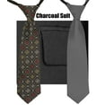 thumbnail image 3 of Gioberti Boy's Formal 6-Piece Suit, Jacket, Vest, and Dress Pants Suit Set, 3 of 4