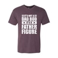 thumbnail image 2 of Wild Bobby, It's Not a Dad Bod, It's a Father Figure Funny Gift Dad, Papa Father's Day, Men Premium Tri Blend Tee, Vintage Purple, X-Large, 2 of 3