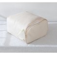 thumbnail image 5 of Ropa de cama suave de lona grande, bolsa organizadora de almacenamiento de ropa para armario, color beige, 5 of 5