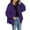 Dark Purple, variant on Women's Cooling Sun Protection Jacket Ultra Lightweight Mesh Windbreaker for Summer Outdoor Sports Beach Travel