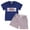 Fourth Of July Outfit-Z01Blue, variant on Gerichy Toddler Baby Boy Clothes Letter Short Sleeve T Shirt Top Boys Shorts with Pocket Cute Summer Outfit 2Pcs Set,12-18 Months