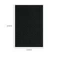 thumbnail image 4 of (2 pack) Mainstays Dylan Solid Diamond Olefin Black Indoor Accent Rug, 2'6"x3'10", 4 of 9