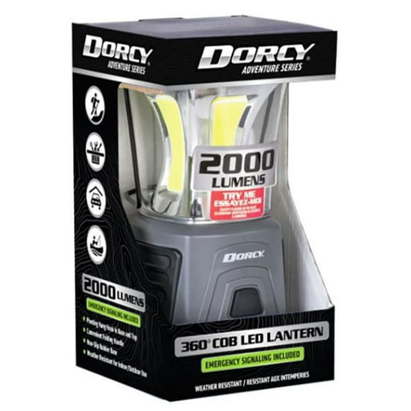 Lanterne de lumière à plusieurs niveaux Dorcy, modèle 41-3119 2000 Lumens