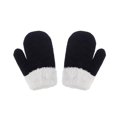 thumbnail image 1 of 1 par de guantes de punto para bebés y niños de invierno, guantes cálidos de felpa con dedos completos para niños pequeños, 1 of 5