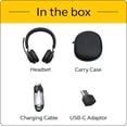 thumbnail image 7 of Jabra Evolve2 65 - USB-C UC Stereo - Black Wireless Headset / Music Headphones, 7 of 7