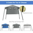 thumbnail image 6 of Patiojoy 7x7 FT Pop-up Canopy Portable Outdoor Offset Tent w/Carry Bag Grey, 6 of 10