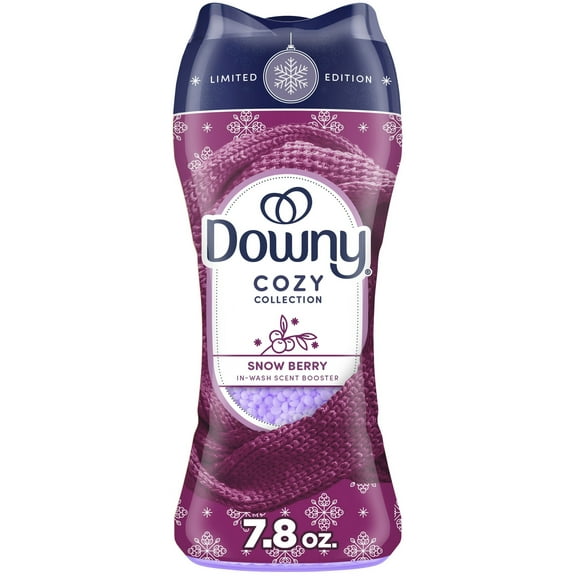 Downy Cozy Collection In-Wash Scent Booster Laundry Beads, Snow Berry Scent, 7.8 oz