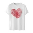thumbnail image 3 of PNTUTB Men's Valentine's Day Themed Fashion Prints Crew Neck Casual Loose Comfortable Short Sleeve T-shirt, 3 of 5