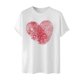 thumbnail image 3 of Tops para hombre, blusas y camisas de cuello redondo y manga corta para hombre. Camiseta/camisa informal de cuello redondo y manga corta con estampado de corazones para hombre. Tops de poliéster para, 3 of 4