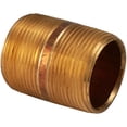 thumbnail image 1 of 1-1/4" x 2" Brass Nipple, 1 of 1