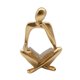 thumbnail image 5 of Colección de obras de arte de resina de estatua de pensador para regalo del hogar Figura de adorno dorado para Bien, 5 of 9