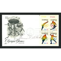 Harrison Dillard Autographed First Day Cover 1948 & 1952 Olympics SKU #159551