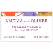Artistic Floral - Personalized 3.5 x 2 Business Card