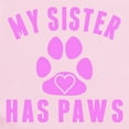 thumbnail image 2 of CafePress - My Sister Has Paws Body Suit - Baby Light Bodysuit, Size Newborn - 24 Months, 2 of 4