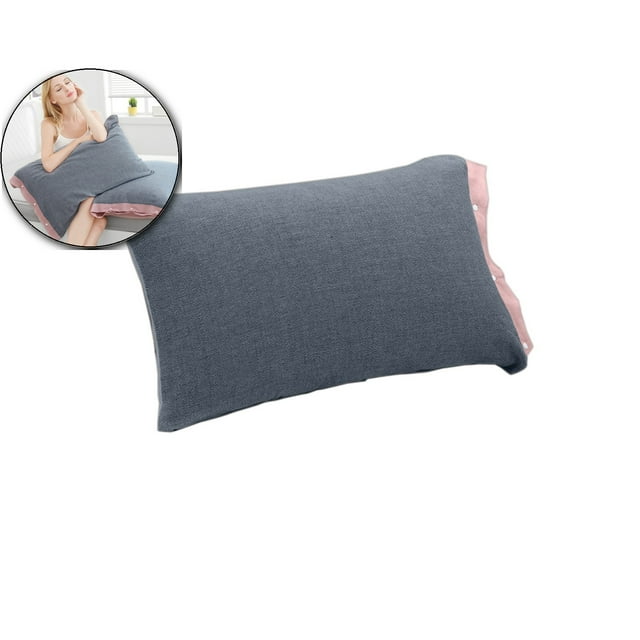 Dvruxg 4-Layer Cotton Gauze Pillowcase with Snap Closure - Soft Removable Pillow Cover, for Adults, Machine Washable