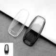 thumbnail image 2 of HUGFEG with Audi A3/A7/E-Tron/S3/S6/S7/Q7/Q8 Key Fob Shell - Anti-Drop TPU Key Fob Cover with All-Inclusive Design - Original Mold Opening - No Signal Blocking Transparent Keycovers(Smoke U2536-21650, 2 of 5