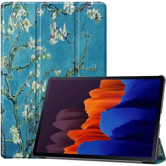 HCTian Tablet Cover for Samsung Galaxy Tab S7 Plus 12.4 T970 T975 (2020 Release),Ultra Slim Folio Stand Lightweight Leather Case for Galaxy Tab S7 2020 SM-T970 SM-T975 12.4"