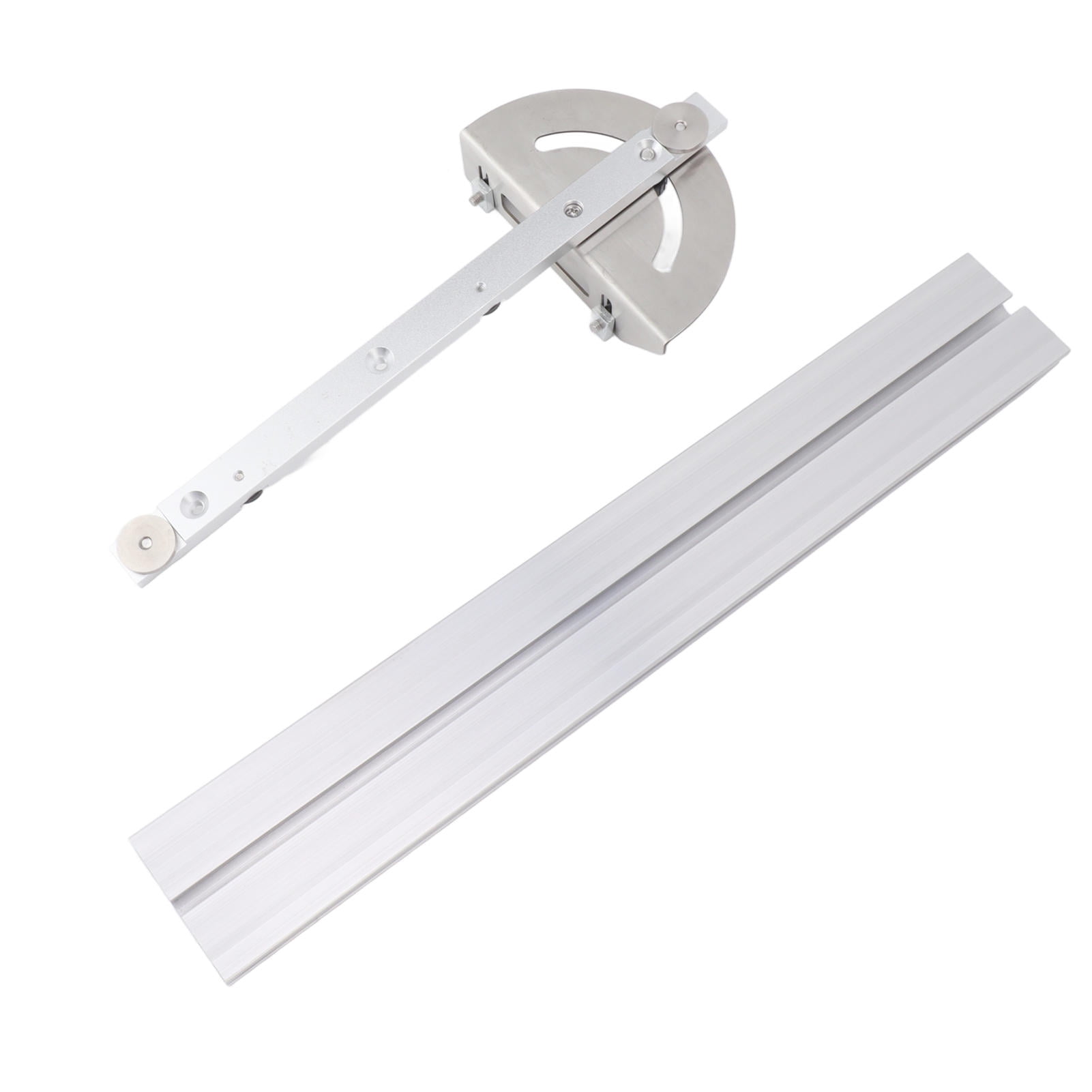 Yajisi Aluminum Alloy Angle Protractor & Ruler – 4.33"×19.69" Durable, Safe‑Edge, Flexible Arm for Carpentry, Engineering & DIY