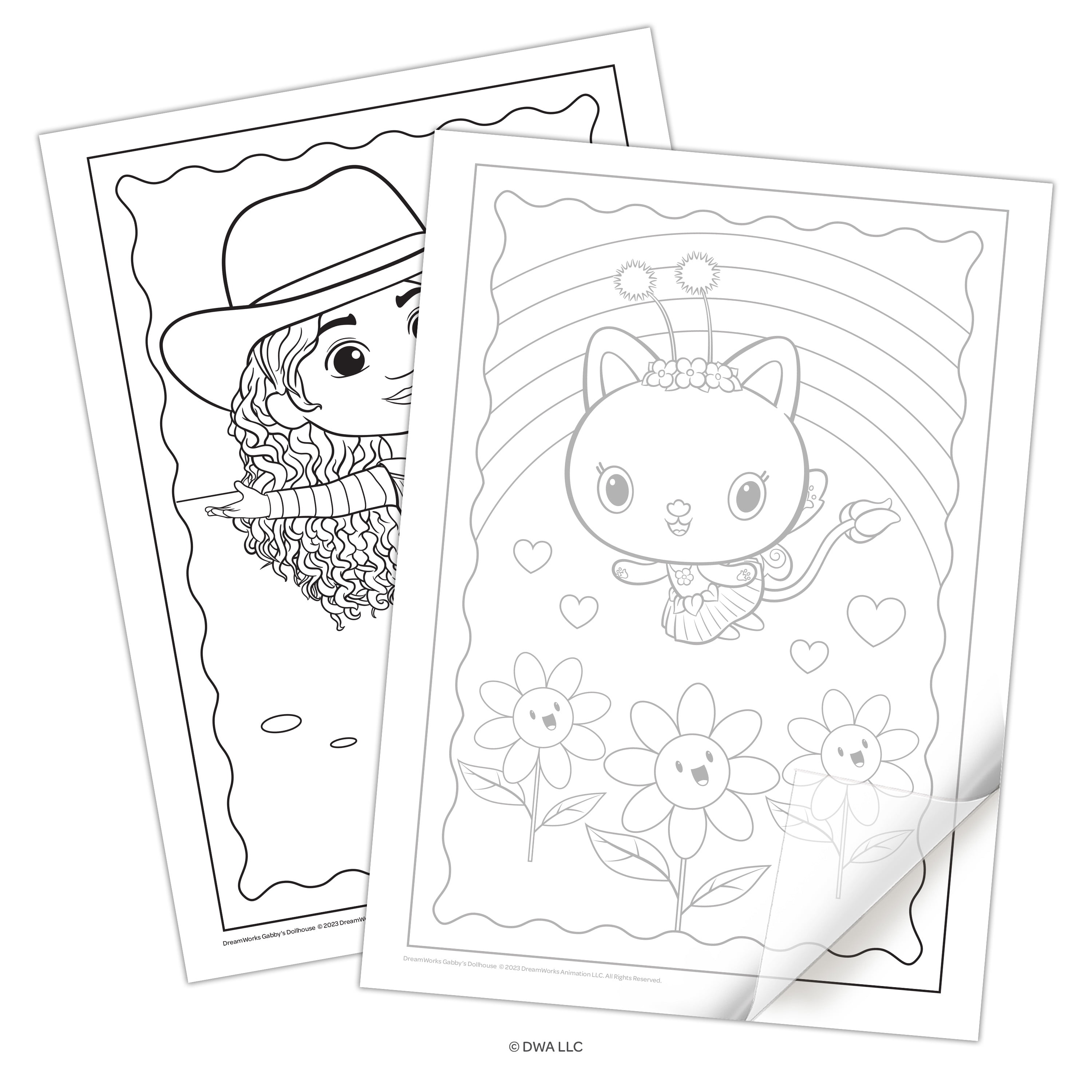 Gabby's Dollhouse 144-Page 5-in-1 Coloring Book, Paperback, by Bendon