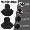 thumbnail image 3 of Vestido Kuoser Cute para perros medianos y niñas de terciopelo negro, 3 of 7
