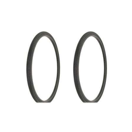 Two Bike Tire 27 x 1 -3/8 Black/Black Side Wall IA-2202. Bicycle tire.