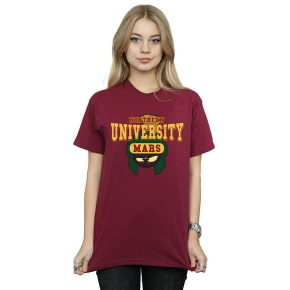 Looney Tunes Womens Northern University Of Mars Cotton Boyfriend T-Shirt