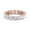 Rose Gold, variant on Paris- 5 Carat East To West Emerald Cut Diamond Eternity Band