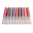 thumbnail image 4 of Lustrous Lip Gloss, Delicate Moisturizing Glitter Lip Gloss Safe 9pcs 0.1oz  For Cosplay Event, 4 of 8