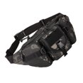 thumbnail image 1 of Yuarrent Riñonera con hebilla, cremallera multifuncional, impermeable, camuflaje, para hombre, riñonera, deporte, Camping, escalada al aire libre Mochilas de mochilero camuflaje negro Yuarrent OD022570-03, 1 of 6