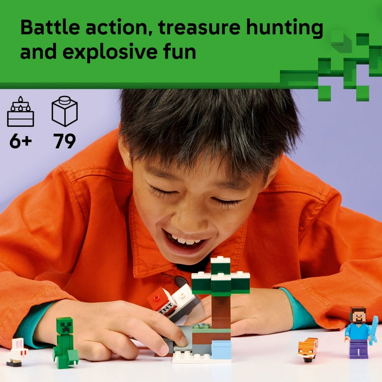 LEGO, Minecraft Steve‚Äôs Taiga Adventure Building Toy, 21583, 79