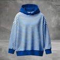 thumbnail image 5 of oqasdz Sweatshirts for Men Festival Striped Long Sleeve Hooded Pullover with Front Pocket Holiday Streetwear Versatile Casual Outdoor, 5 of 5
