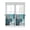 Teal Gray, variant on Teal Grey Kitchen Curtains 54 Inches length, Abstract Art Oil Painting Modern Geometric Window Treatment Curtain Drapes, Decorative Window Curtains for Bedroom Cafe, 52"x54", 2 Panels