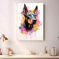 thumbnail image 2 of Doberman Pinscher Dog Arts Canvas - Large Abstract Paintings Colorfull Wall Art Dog Decor Dog Room Decor Animal Wall Art Animal Canvas, 2 of 4
