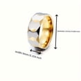 thumbnail image 3 of Men's tungsten steel ring, 2025 new fashion tungsten steel ring, neutral tungsten steel ring, geometric prism ring,9, 3 of 27
