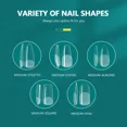 thumbnail image 4 of Nailpop 552 uñas postizas PRO de longitud/media/corta, puntas prensadas para extensión de uñas artificiales con diseños, accesorios para uñas, 4 of 5