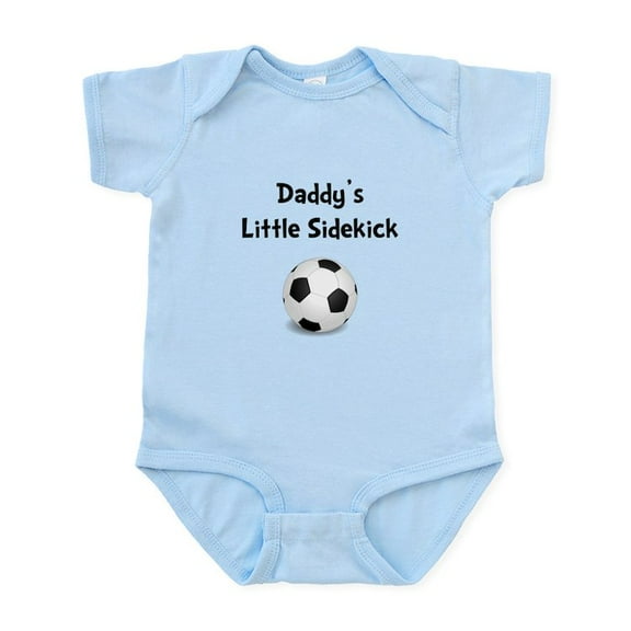 CafePress - Daddy’S Sidekick Soccer Infant Bodysuit - Baby Light Bodysuit, Size Newborn - 24 Months