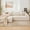 Corduroy | Beige|Left, variant on COZONY 110" Oversized Modular L-Shaped Sectional Sofa with Deep Seats, Right Chaise, No Assembly Required, Chenille Fabric,Corduroy | Beige