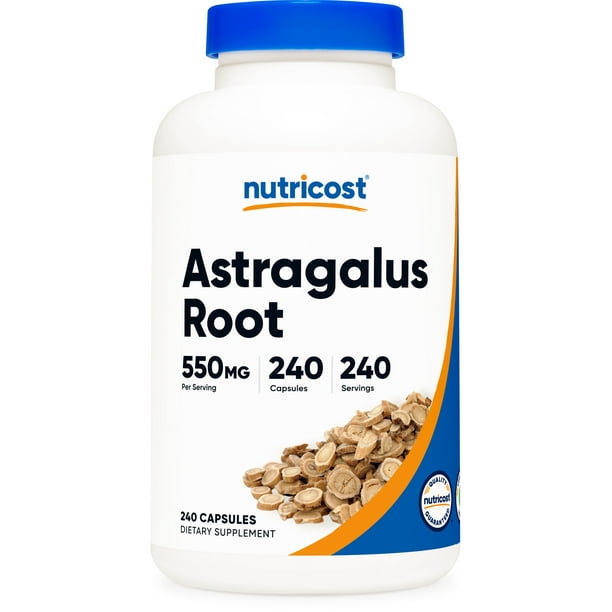 Nutricost Astragalus Capsules 550mg, 240 Capsules Vegetarian, NonGMO