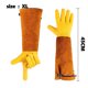 thumbnail image 2 of Apuakthei Guantes de jardín de piel de oveja jardinería protección laboral a prueba de puñaladas y cortes largos, 2 of 5