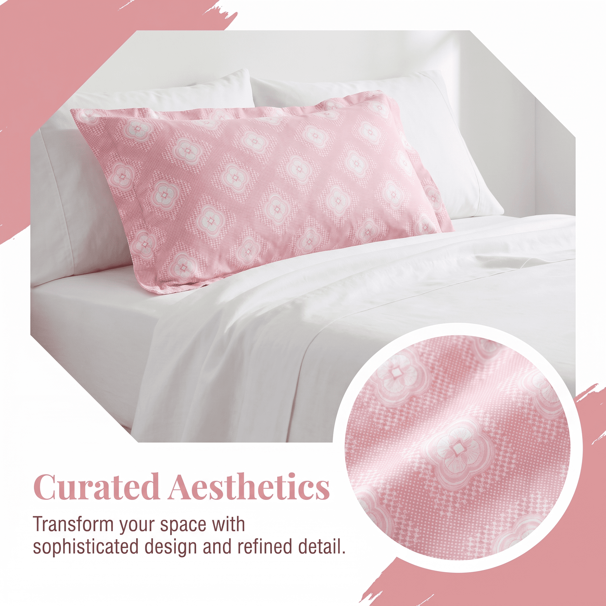 Unique Bargains 2Pcs Cotton Smooth Cooling Bedding Pillowcase Queen Color C