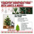 thumbnail image 5 of Small Christmas Tree with Lights | Christmas Tree with 57 PE Tips, 8 Pinecones, 8 Berries, 45 Lights | Fluffy Pre-Decorated 2ft Xmas Tree - Add Festival Touch | Green Mini Christmas Tree, 5 of 7