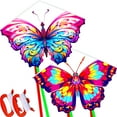 thumbnail image 1 of HENGDA KITE 2pack Butterfly Kites Outdoor Toy for Adults and Young Kids KITE with Flying Tools Easy Control Polyester, 1 of 6