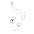 thumbnail image 3 of Reloj de pared con forma de corazón de Valentín, decoración de pared con , regalo artístico y moderno y elegante para el día de Valentín Plata, 3 of 8
